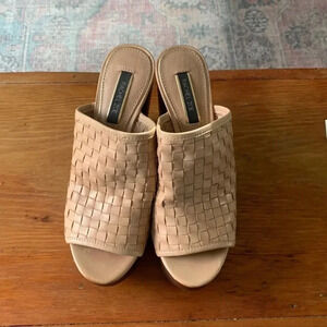 Rachel Zoe woven leather wedges NWOT